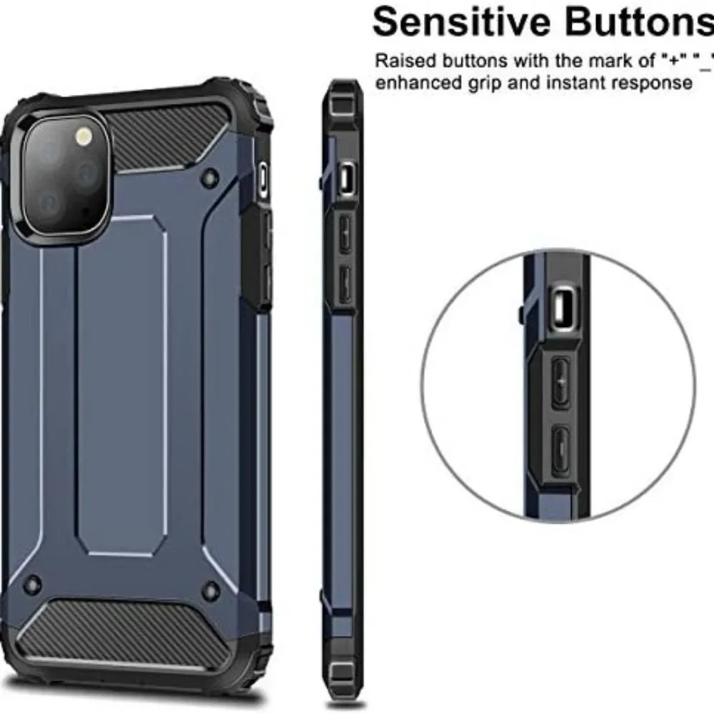 iPhone 11 Pro Case, Rugged Heavy Duty Armor Hybrid Dual Layer Slim Fit